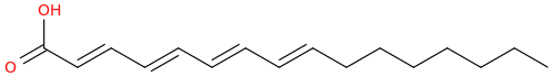 HEXADECATETRAENOICACID molecular structure