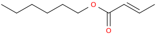 HEXYLCROTONATE molecular structure