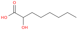 HYDROXYCAPRYLIC ACID molecular structure
