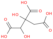 HYDROXYCITRICACID molecular structure