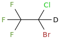 Halothane-d molecular structure