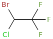 Halothane molecular structure