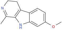 Harmaline molecular structure