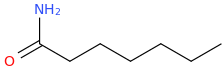 Heptanamide molecular structure