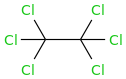 Hexachloroethane molecular structure