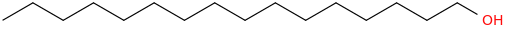 Hexadecanol molecular structure