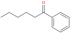 Hexanophenone molecular structure