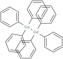 Hexaphenyldigermane molecular structure