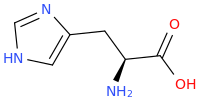 Histidine molecular structure