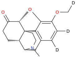Hydrocodone-d3 molecular structure