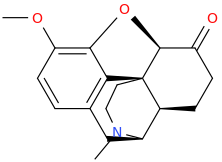 Hydrocodone molecular structure