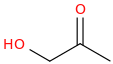 Hydroxyacetone molecular structure