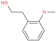 Hydroxyethylanisol molecular structure