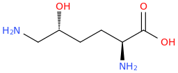 Hydroxylysine molecular structure
