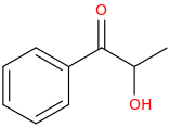 Hydroxypropiophenone molecular structure