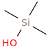 Hydroxytrimethylsilane molecular structure