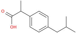 IBUPROFEN molecular structure