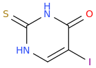 Iodothiouracil molecular structure