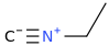Isocyanoethane molecular structure