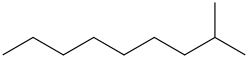 Isodecane molecular structure