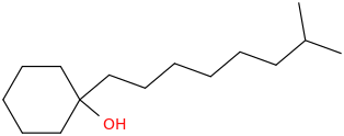 Isononylcyclohexan-1-ol molecular structure