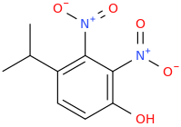 Isopropyldinitrophenol molecular structure