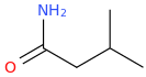 Isovaleramide molecular structure