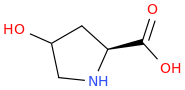 L-4-hydroxyproline molecular structure