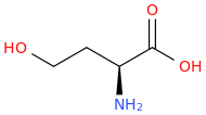 L-Homoserine molecular structure