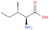 L-ISOLEUCINE molecular structure