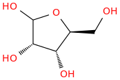 L-Ribofuranose (9CI) molecular structure