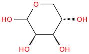L-Ribopyranose (9CI) molecular structure