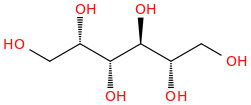 L-Talitol molecular structure