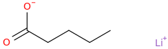 LITHIUM VALERATE molecular structure