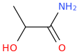 Lactamide molecular structure