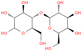 Lactose molecular structure