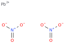 Lead dinitrate molecular structure