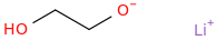 Lithium 2-hydroxyethoxide molecular structure