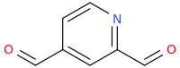 Lutidinaldehyde molecular structure