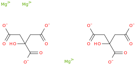 MAGNESIUM CITRATE molecular structure