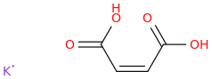 MALEIC ACID MONOPOTASSIUM molecular structure
