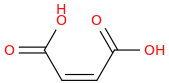 MALEIC ACID molecular structure