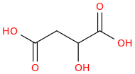 MALIC ACID molecular structure
