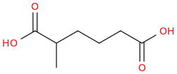 METHYLADIPIC ACID molecular structure