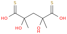 METHYLENEBIS(THIOLACTIC ACID) molecular structure
