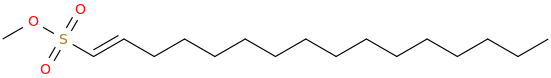 METHYLHEXADECENESULFONATE molecular structure