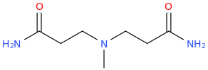 METHYLIMINOBISPROPIONAMIDE molecular structure