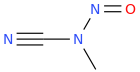 METHYLNITROSOCYANAMIDE molecular structure