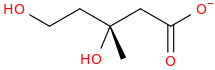 MEVALONATE molecular structure