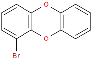 MONOBROMODIBENZO-PARA-DIOXIN molecular structure